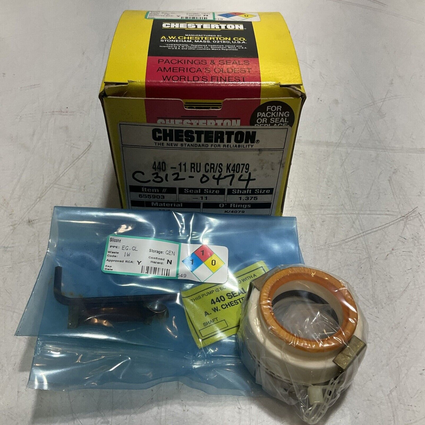 CHESTERTON 655903 440-11 RU CR/S K4079 SEAL  SIZE 11 1.375IN SHAFT  PACKING U3S