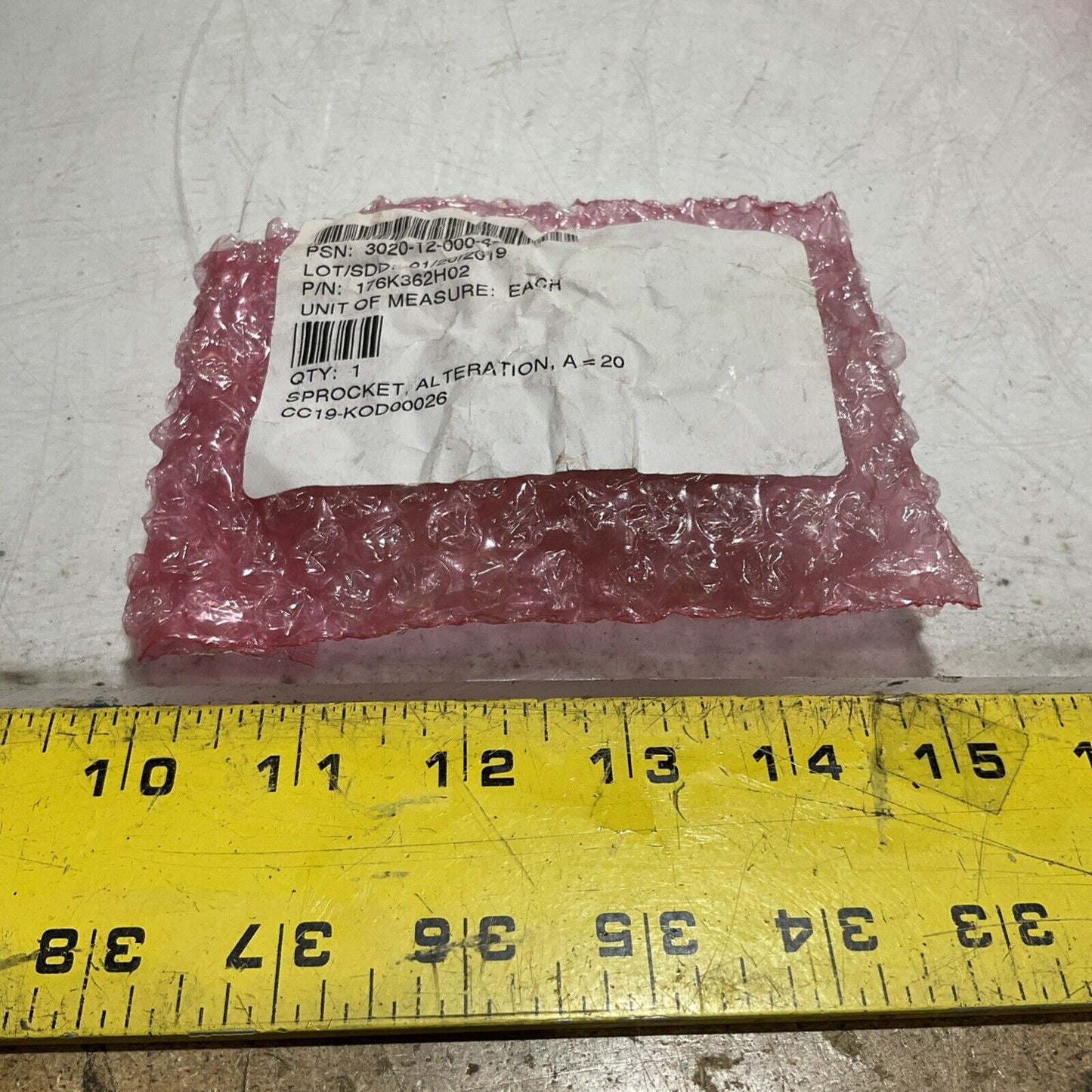 UNBRANDED 176K362H02 ROLLER CHAIN SPROCKET ALTERATION=20 SIZE 40L11 LOT OF 5 U3S