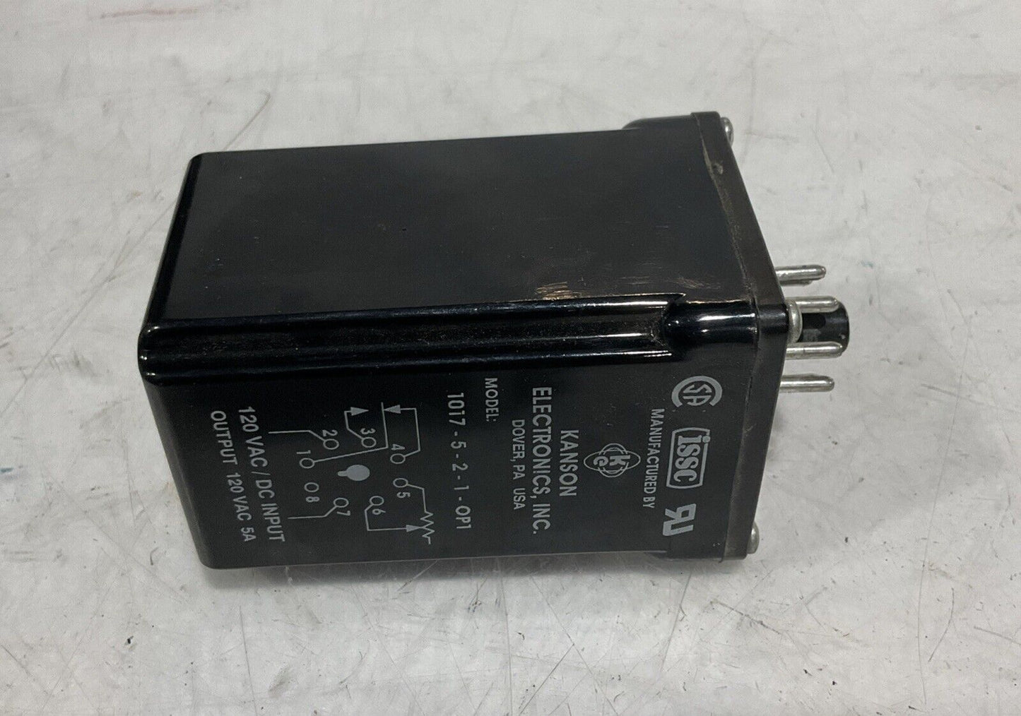 ISSC 1017-5-2-1-OP1 TIMEY DELAY  RELAY  120VAC  U3S