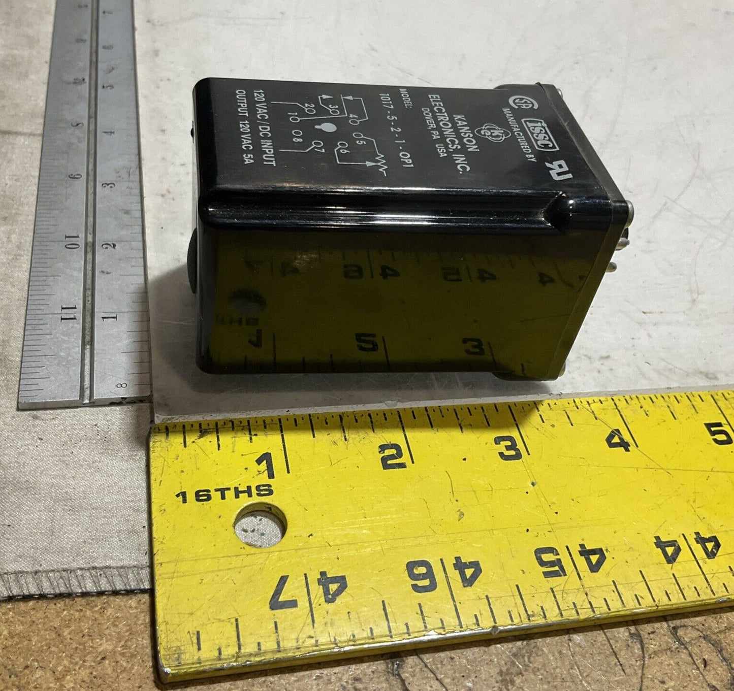 ISSC 1017-5-2-1-OP1 TIMEY DELAY  RELAY  120VAC  U3S