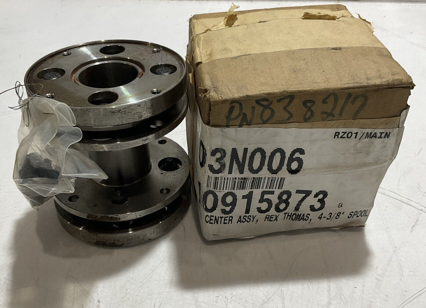 REXNORD THOMAS  838217  175 SR71B  4-3/8  SPOOL CENTER MEMBER  ASSEMBLY 678