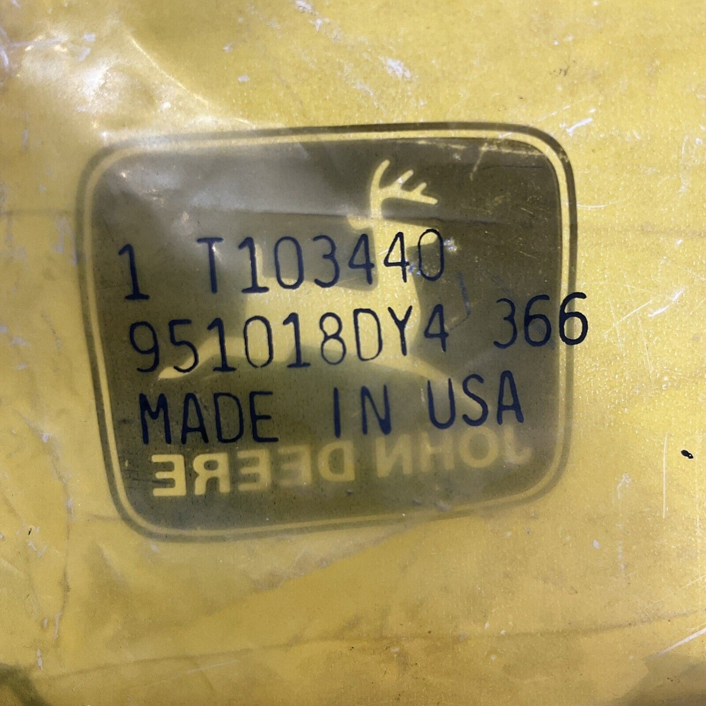 JOHN DEERE  T103440  ORIFICE SPACER LOT OF 2 U3S
