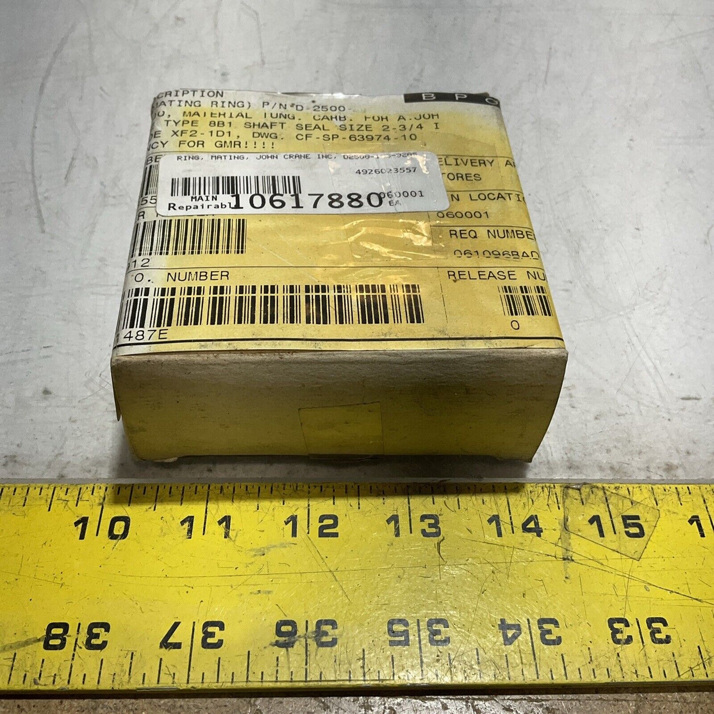 JOHN CRANE INC D-2500-196-9205 MATING RING TYPE 8B1  SIZE  2-3 678-U3S