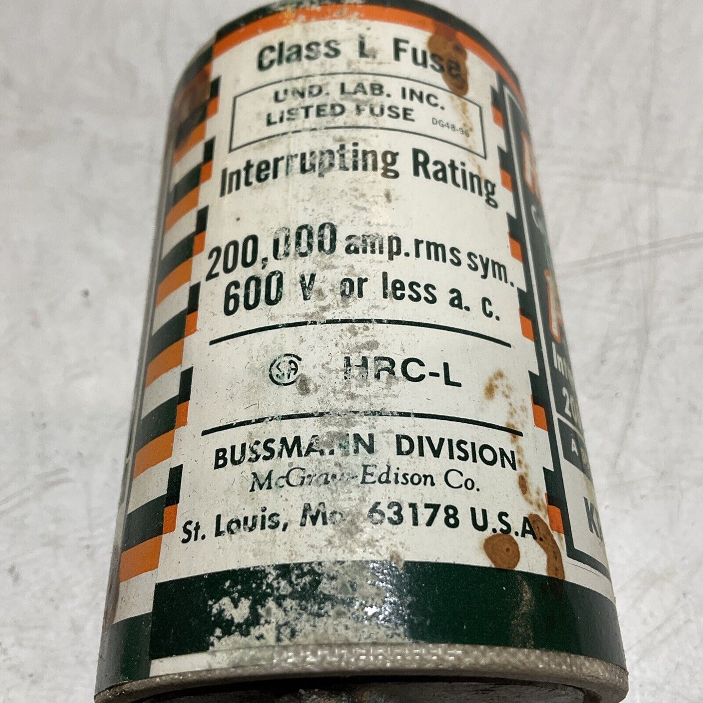 BUSSMANN  HI-CAP-FUSE  KRP-C-800  LOW-PEAK  CLASS L  FUSE 200,00AMP  600V  U3S