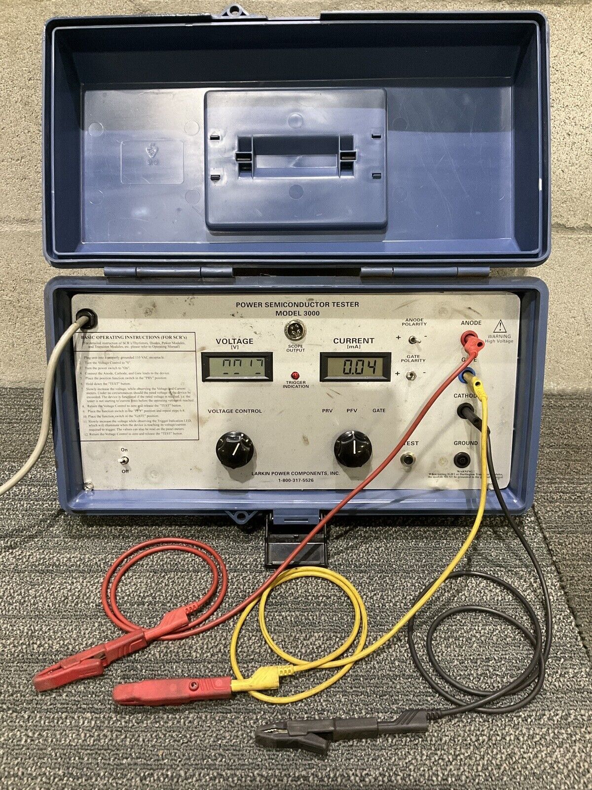 LARKIN POWER COMPONENTS POWER SEMICONDUCTOR TESTER 3000