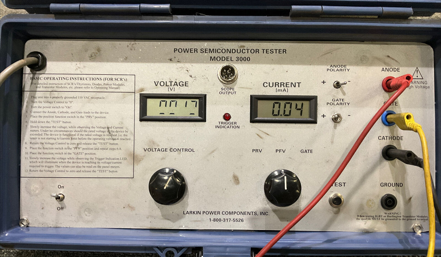 LARKIN POWER COMPONENTS POWER SEMICONDUCTOR TESTER 3000