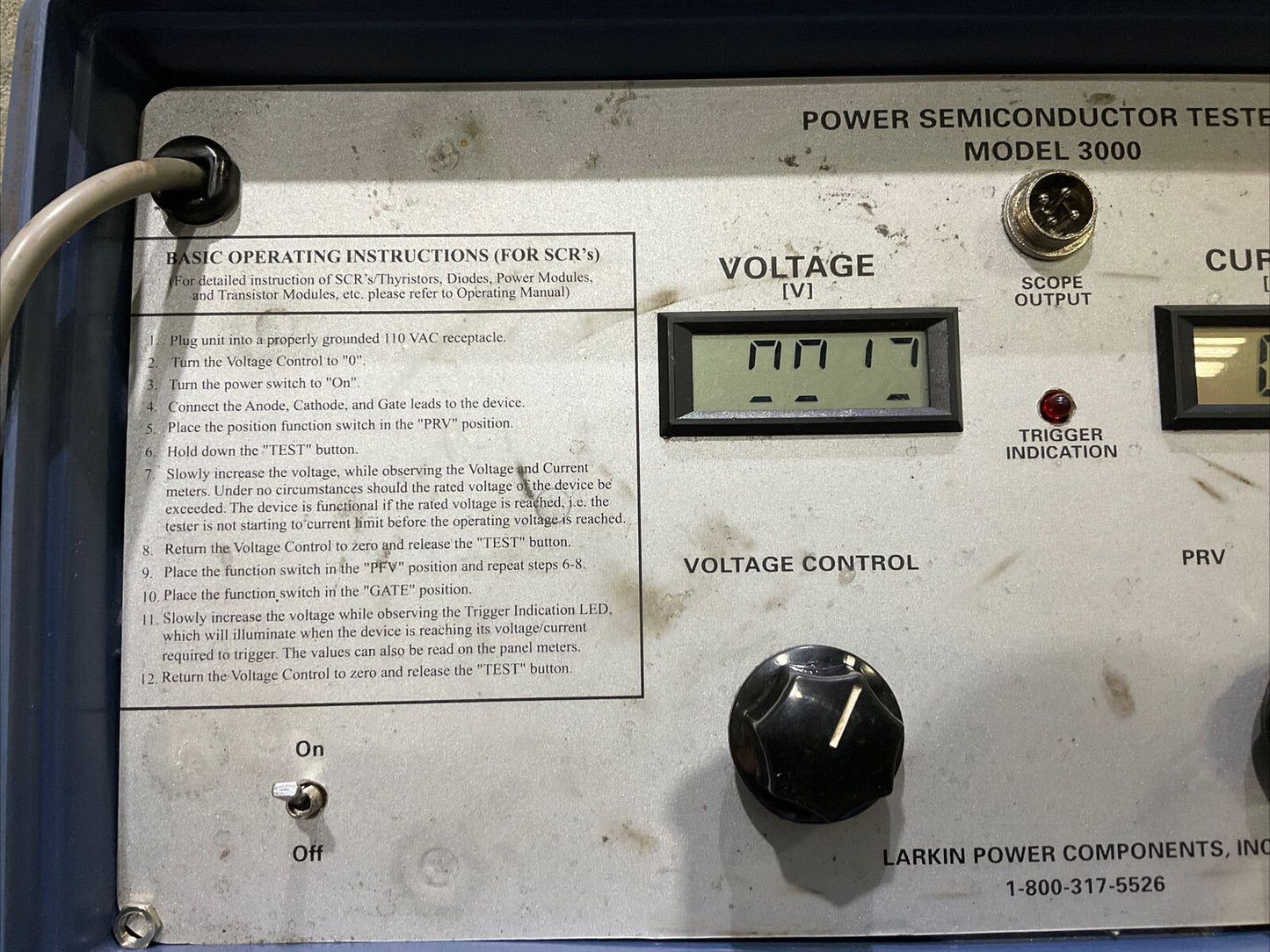 LARKIN POWER COMPONENTS POWER SEMICONDUCTOR TESTER 3000