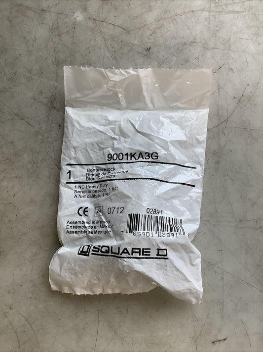SQUARE D 9001KA3G CONTACT BLOCK 1NC 555