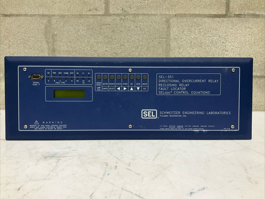 SEL SEL-351 03515Y325512X1 DIRECTIONAL RECLOSING RELAY FAULT LOCATOR RM6