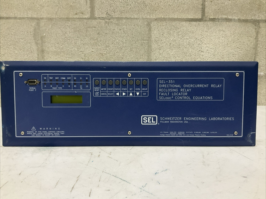 SEL SEL-351 03515Y325512X1 DIRECTIONAL RECLOSING RELAY FAULT LOCATOR RM6