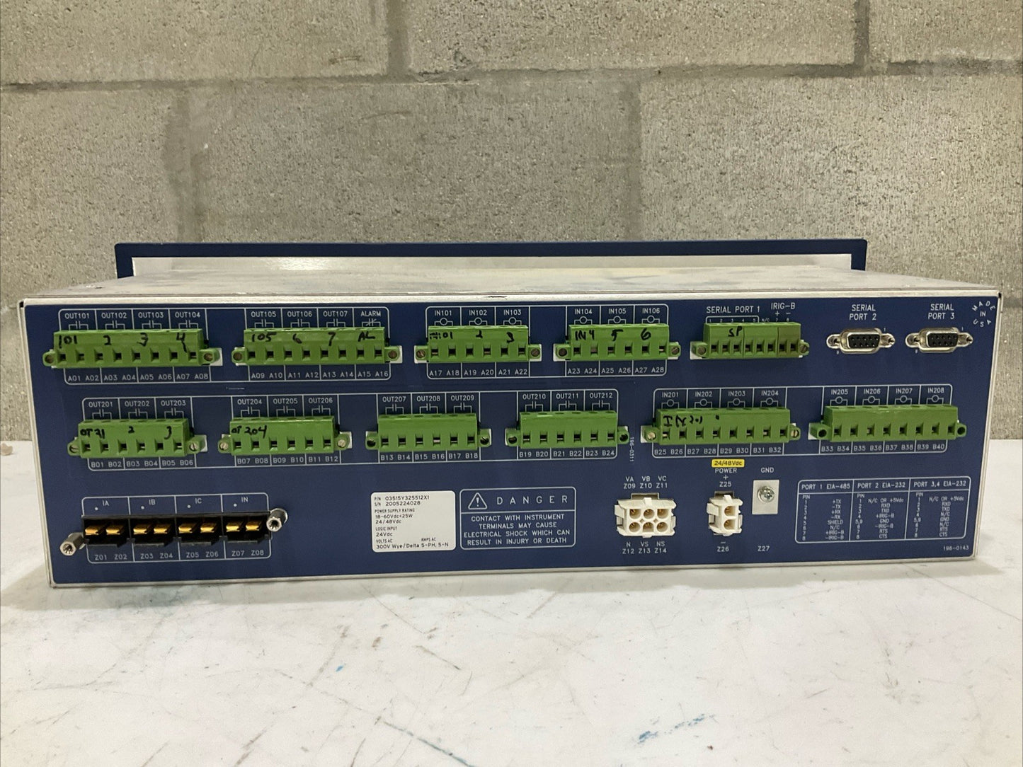SEL SEL-351 03515Y325512X1 DIRECTIONAL RECLOSING RELAY FAULT LOCATOR RM6