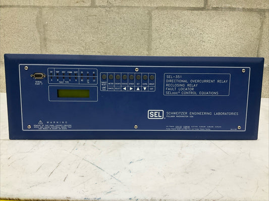 SEL SEL-351 03515Y325512X1 DIRECTIONAL RECLOSING RELAY FAULT LOCATOR RM6