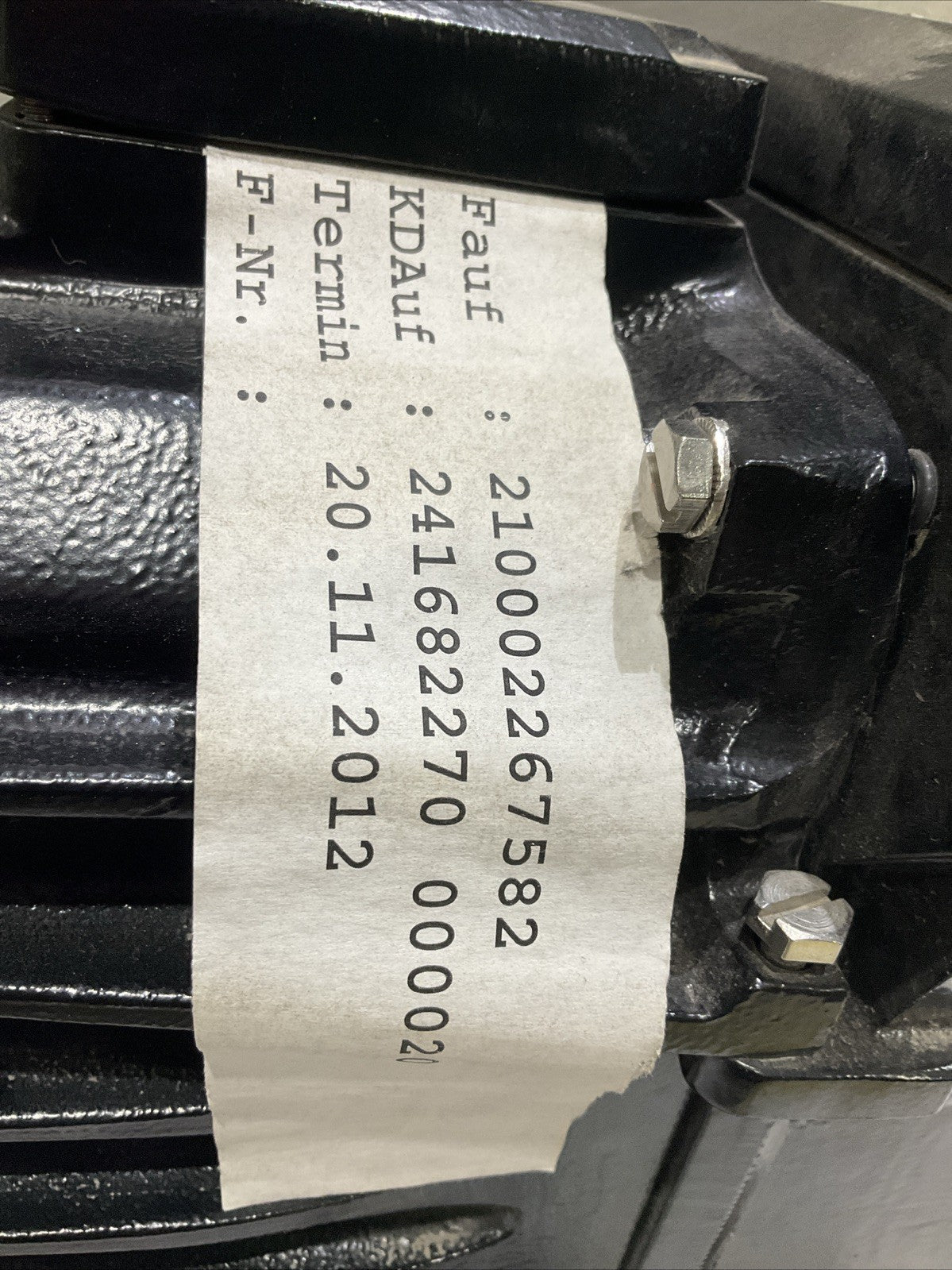 2012 ABB EBN 853H ELECTRICRONIC POWER UNIT FOR ACTUATOR TYPE RHD 4000-40 016798