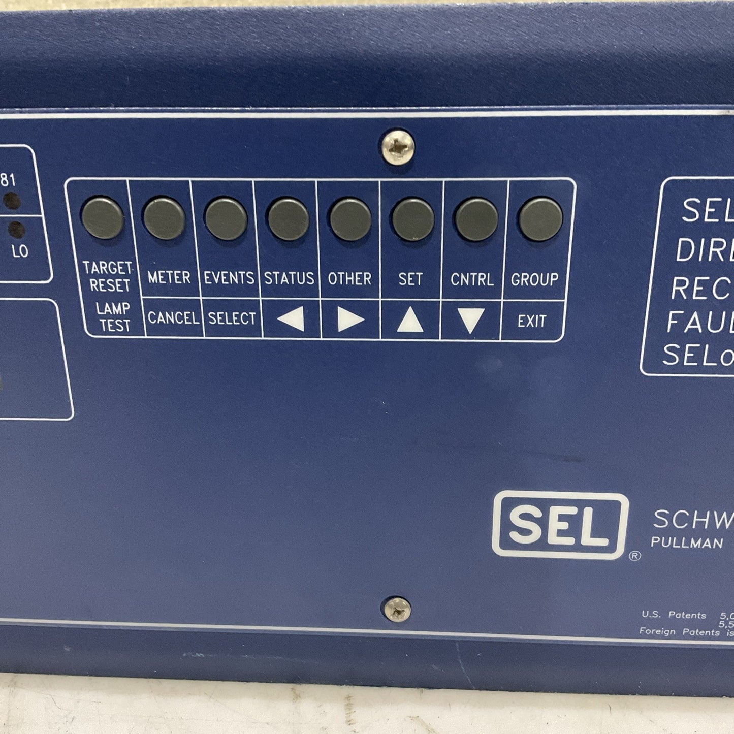 SEL SEL-351 03515Y325512X1 DIRECTIONAL RECLOSING RELAY FAULT LOCATOR RM6