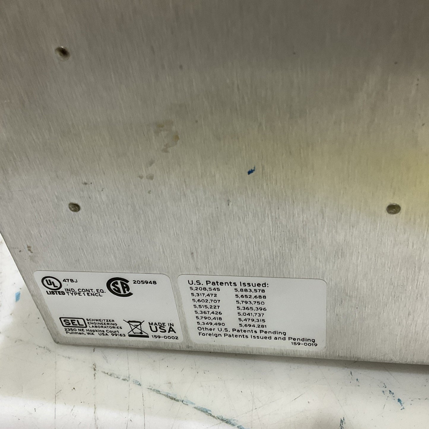 SEL SEL-351 03515Y325512X1 DIRECTIONAL RECLOSING RELAY FAULT LOCATOR RM6