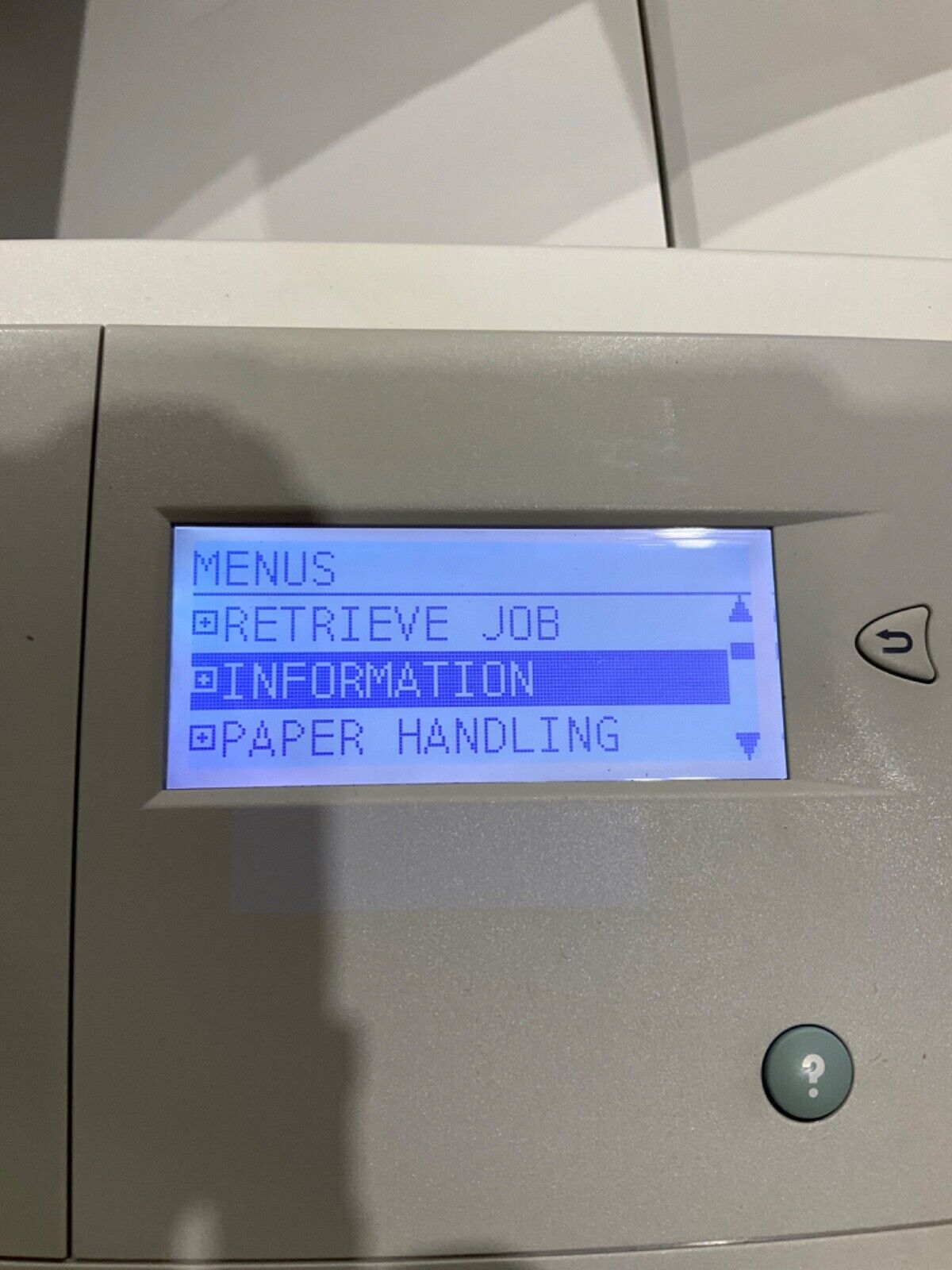 HP LASER JET 9050 PRINTER Q3723A BOISB-0403-00 100-127VAC  12A 50/60HZ U3S