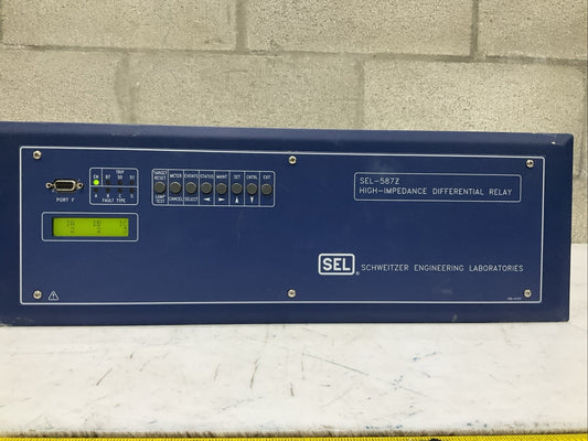 SCHWEITZER SEL-587Z 0587Z0X325312XX HIGH IMPEDANCE DIFFERENTAL RELAY RM6