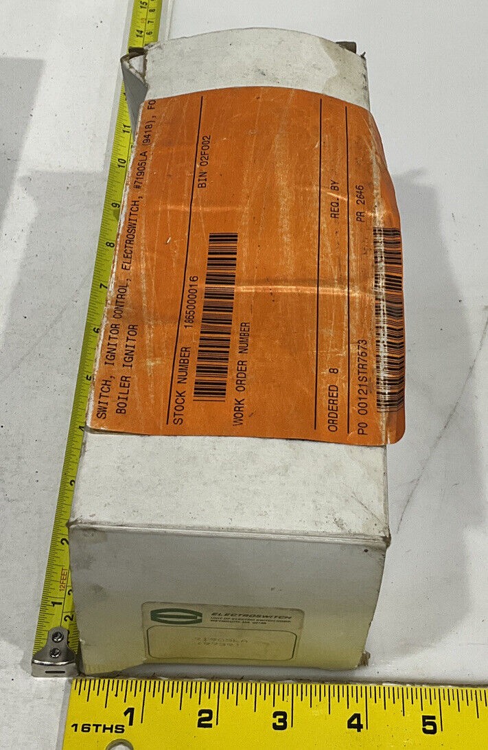 ELECTROSWITCH 71905LA 9418 BOILER IGNITOR CONTROL SWITCH