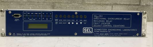 SEL-351 03510T425332411 DIRECTIONAL OVERCURRENT RECLOSING RELAY FAULT LOCATORRM6