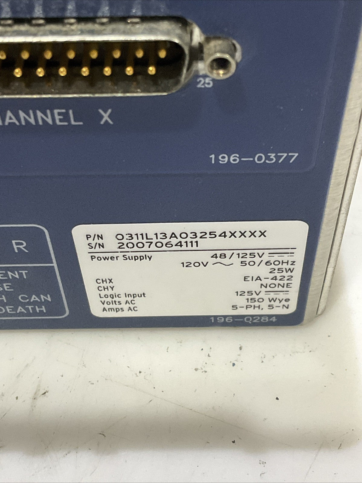 SEL-311L 0311L13A03254XXXX LINE CURRENT DIFFERENTIAL PROTECTION AUTOMATION UNIT