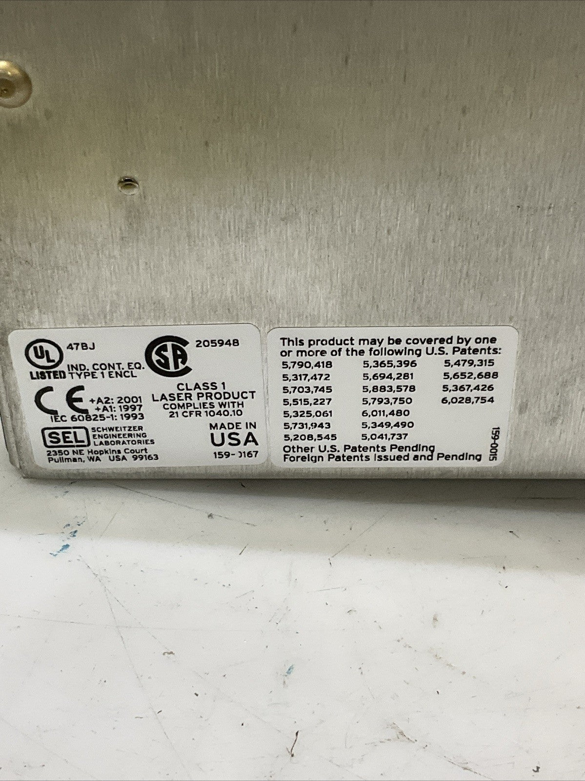 SEL-311L 0311L13A03254XXXX LINE CURRENT DIFFERENTIAL PROTECTION AUTOMATION UNIT