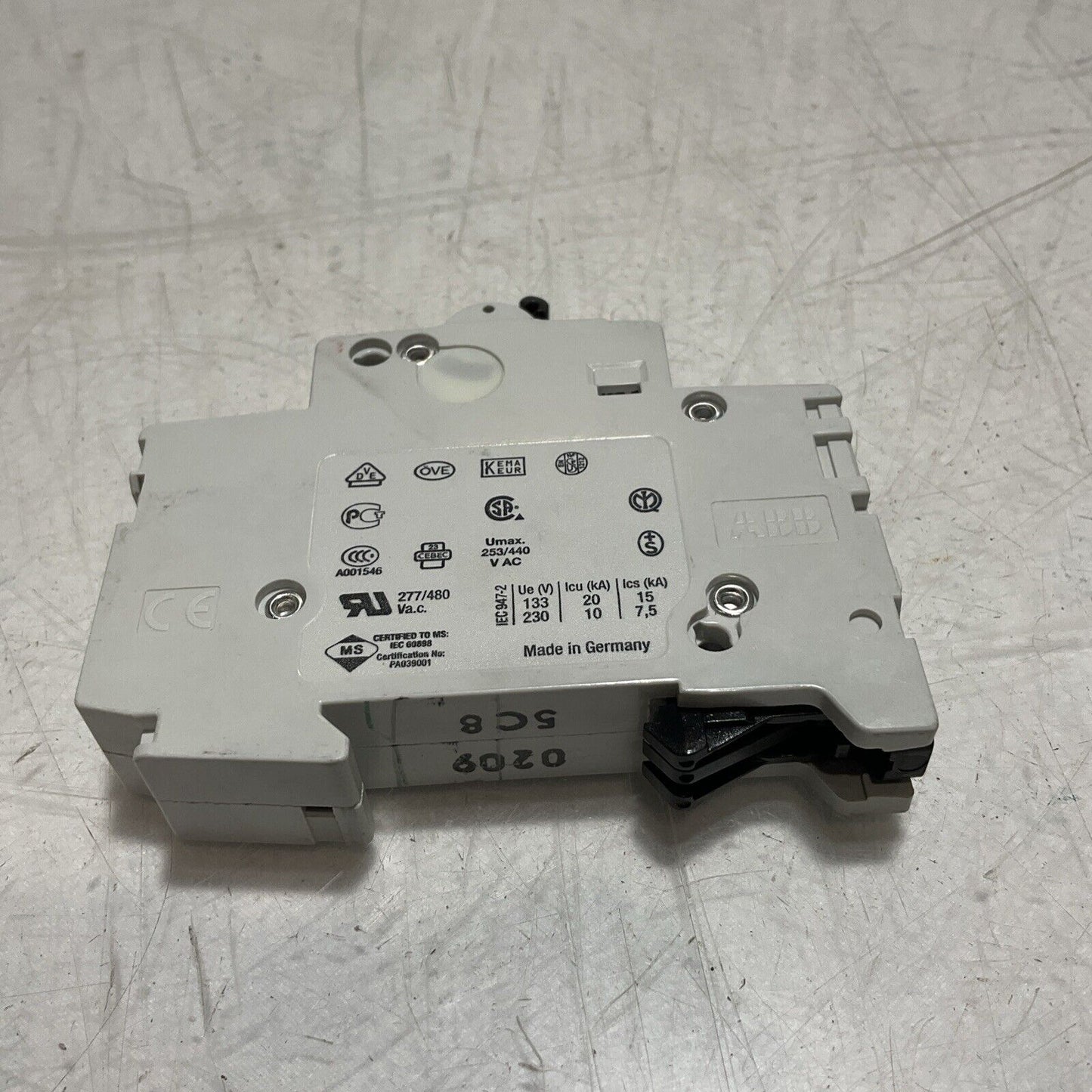 ABB S 201 C 8 S201-C8 MINI CIRCUIT BREAKER 230/400 LOT OF 3  U3S