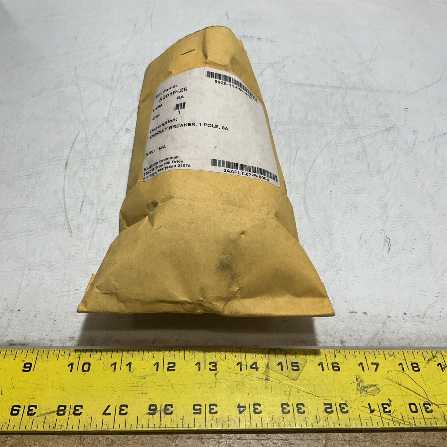 ABB S201P-Z6 CIRCUIT BREAKER 1 POLE 6A  LOT OF 3 U3S