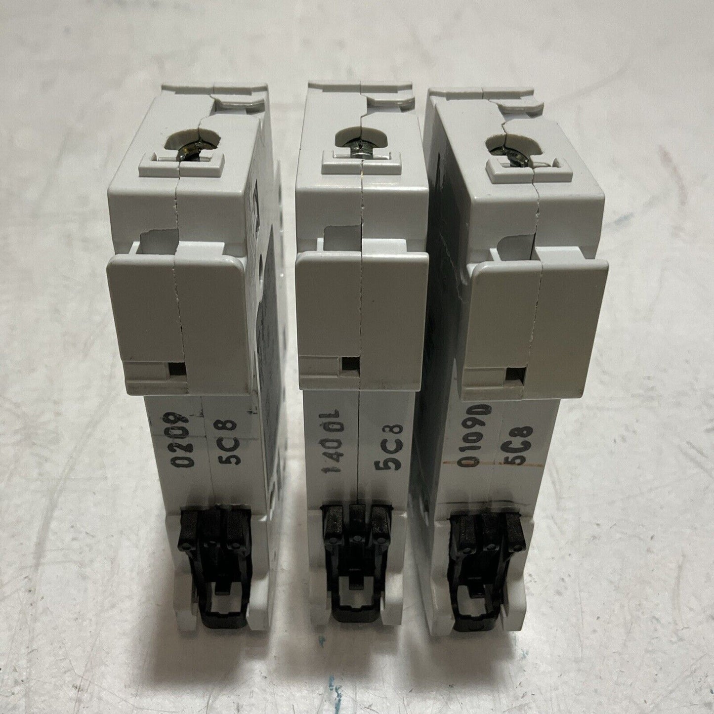 ABB S 201 C 8 S201-C8 MINI CIRCUIT BREAKER 230/400 LOT OF 3  U3S