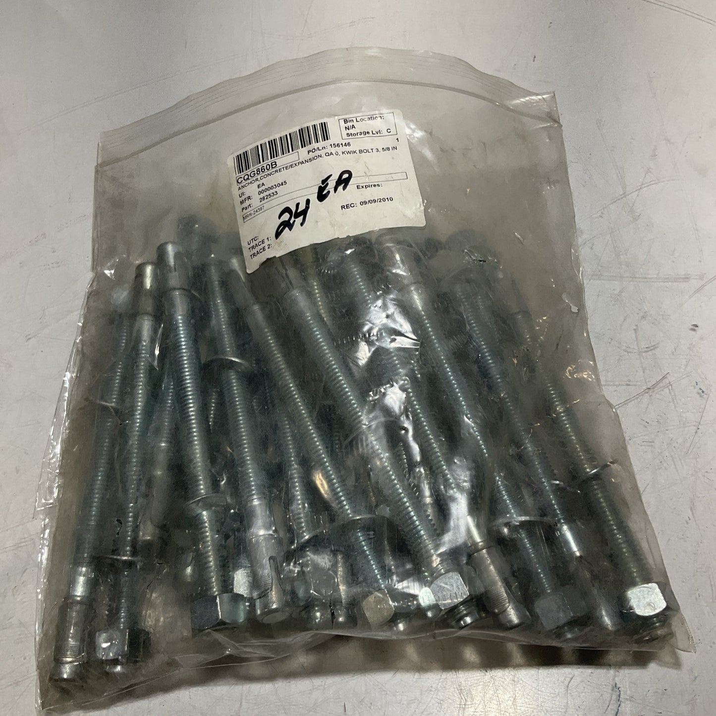 HILTI  282533  ANCHOR CONCRETE EXPANSION LOT OF  22 U3S
