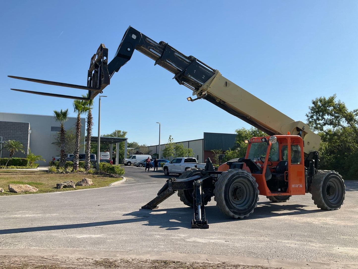 2015 JLG TELESCOPIC FORKLIFT TELEHANDLER MODEL G12-55A, DIESEL
