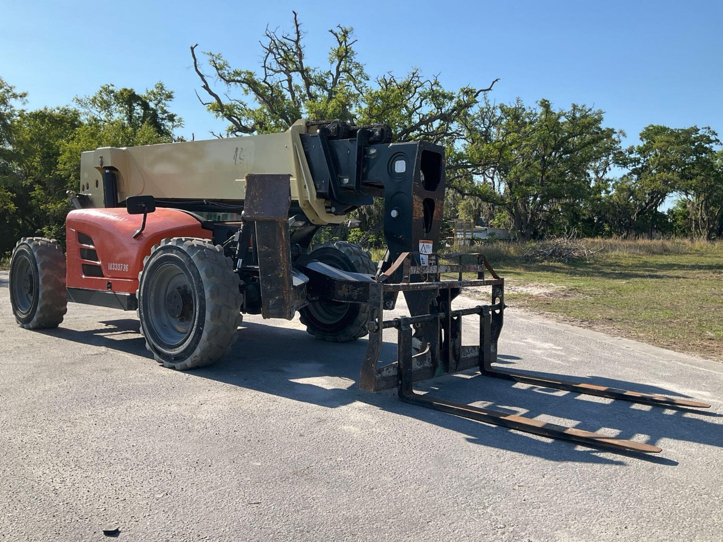 2015 JLG TELESCOPIC FORKLIFT TELEHANDLER MODEL G12-55A, DIESEL