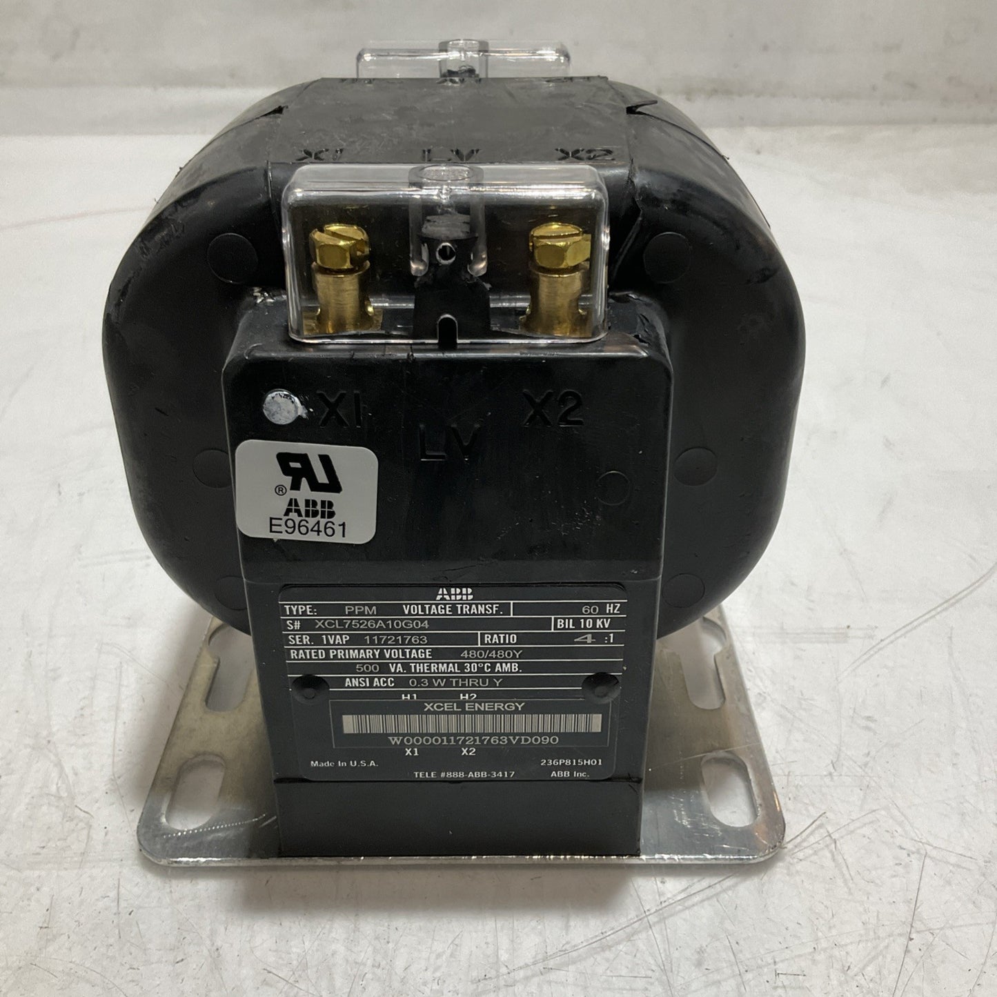 NEW ABB PPM E964661 XCL7526A10G04 IN/OUT PROTECTION VOLTAGE TRANSFORMER XE25