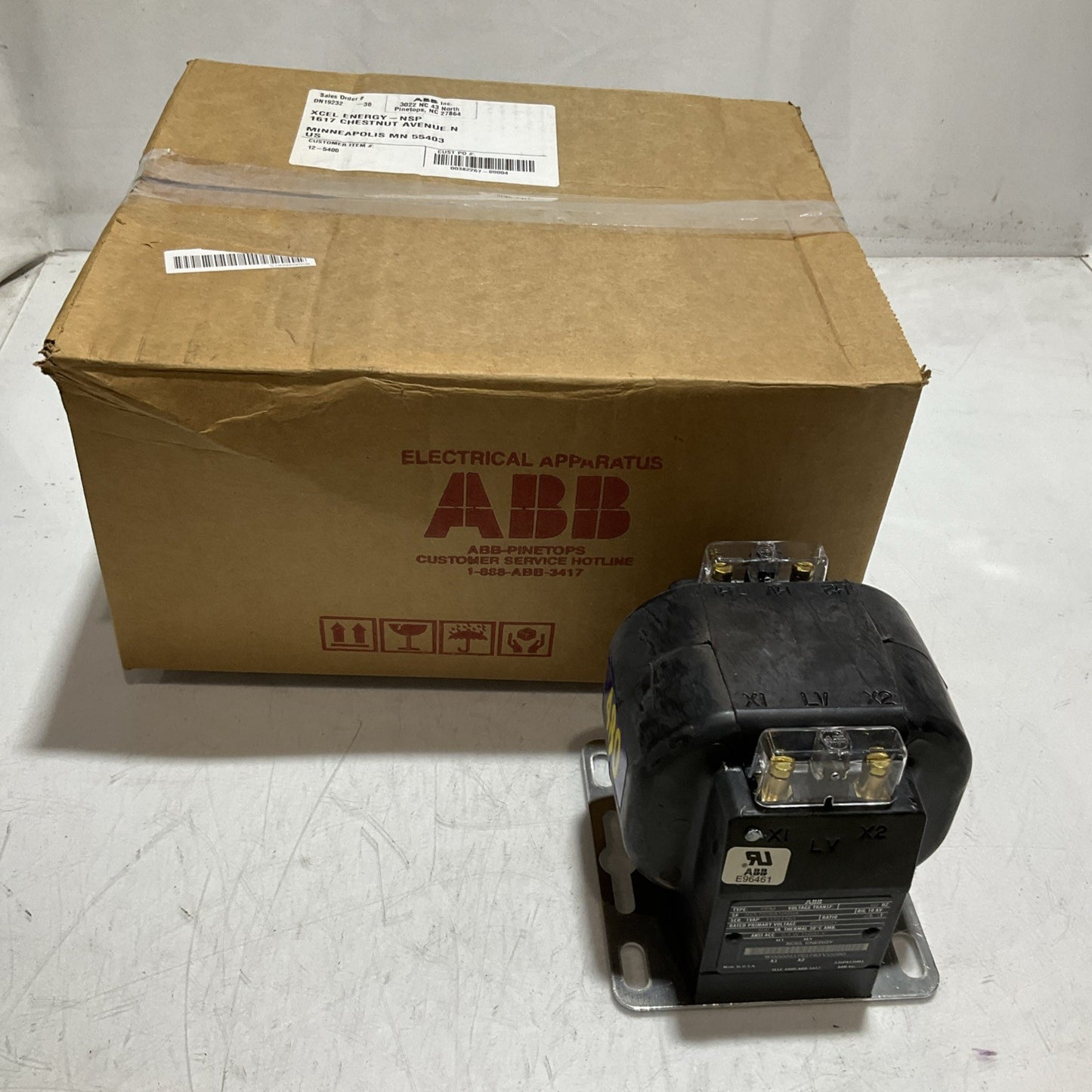 NEW ABB PPM E964661 XCL7526A10G04 IN/OUT PROTECTION VOLTAGE TRANSFORMER XE25
