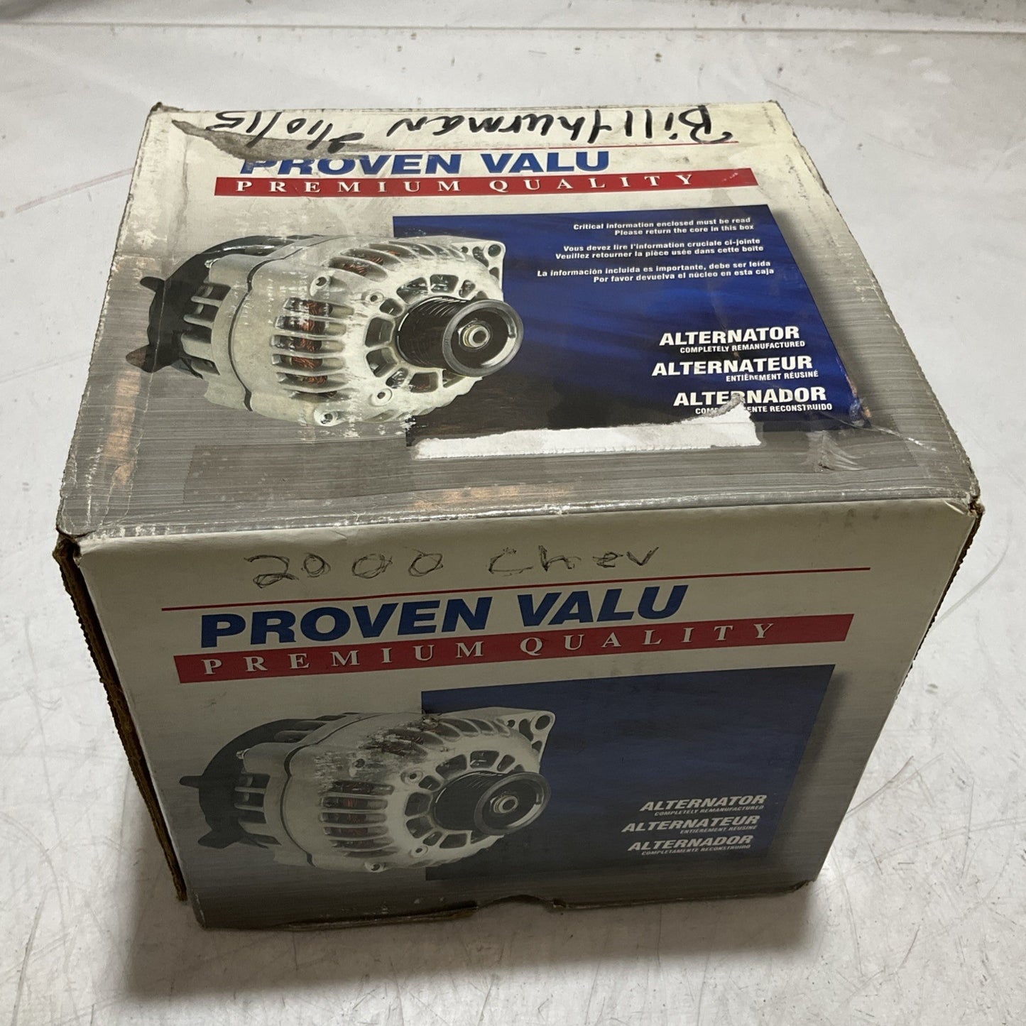 CARQUEST  PROVEN VALU  7758A REMAN  ALTERNATOR  U3S