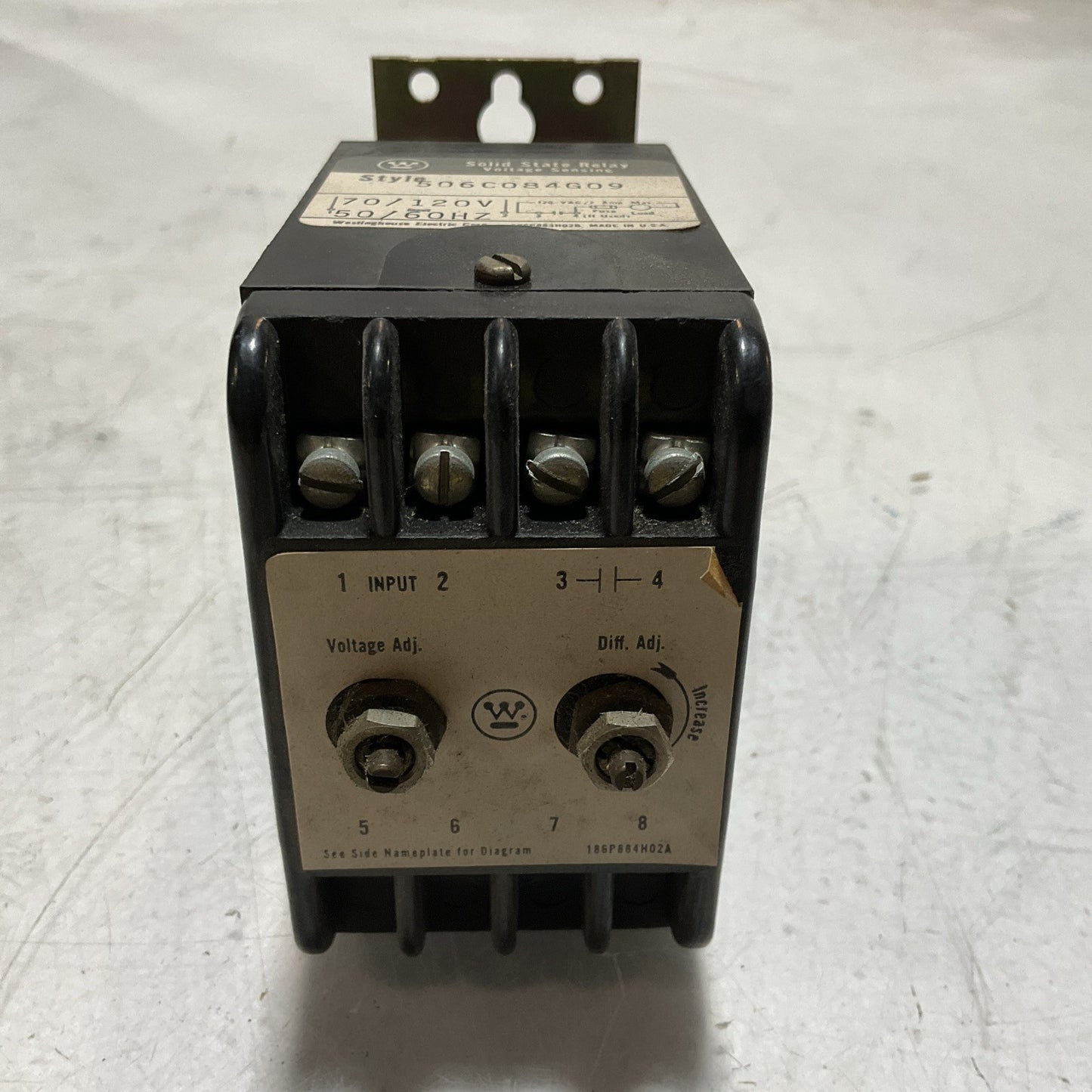 CUTLER HAMMER 506C084G09 SOLID STATE RELAY  VOLTAGE SENSING 70/120V 50/60HZ  U3S