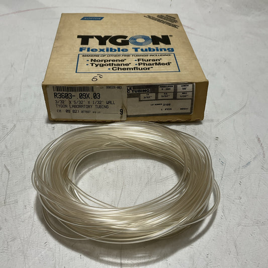 TYGON R3603-.09X.03 CLEAR LABORATORY TUBING  FEEDING CORD  U3S