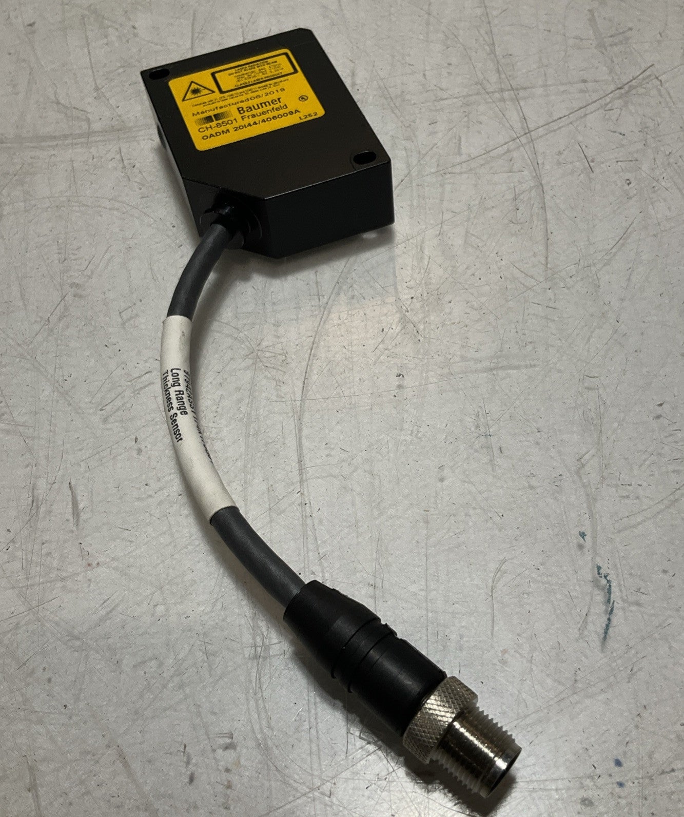 BAUMER  CH-8501 OADM  20144 LONG  RANGE  THICKNESS LASER SENSOR U3S