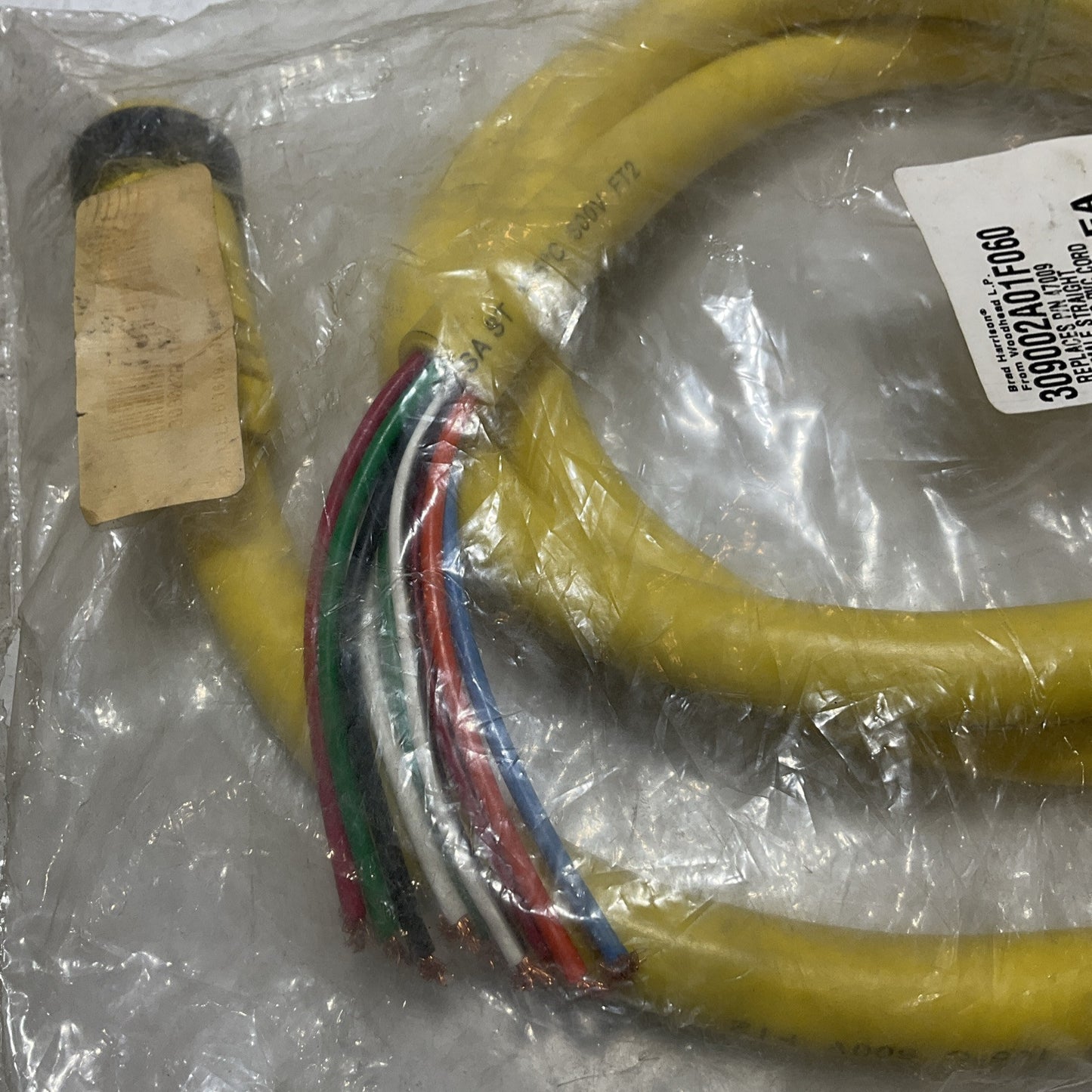 HARRISON  309002A01F060- 47009  E42014 600V  105°C  CABLE  ASSEMBLY U3S