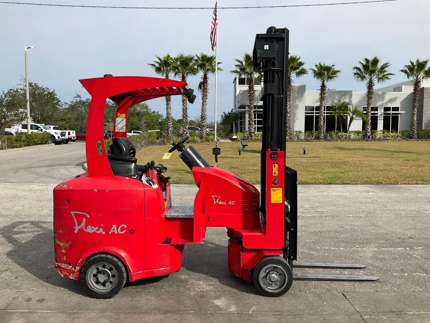 2015 FLEXI AC ARTICULATING NARROW AISLE FORKLIFT AC1250 ELECTRIC LOW HOURS