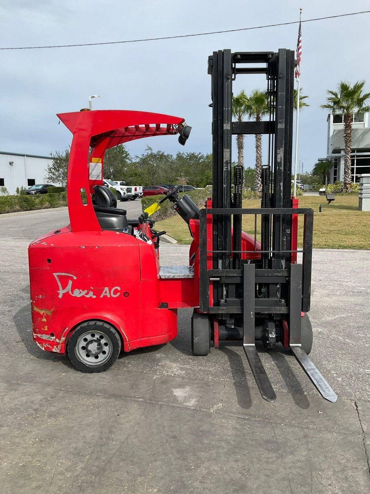 2015 FLEXI AC ARTICULATING NARROW AISLE FORKLIFT AC1250 ELECTRIC LOW HOURS