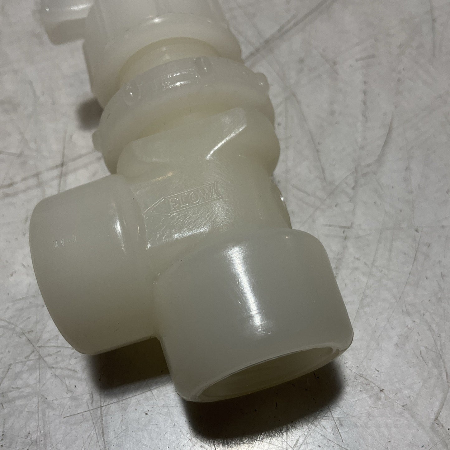 GEORGE FISCHER +GF+ 225434 - 155.522.581  WHITE  NEEDLE VALVE  PVDF  U3S