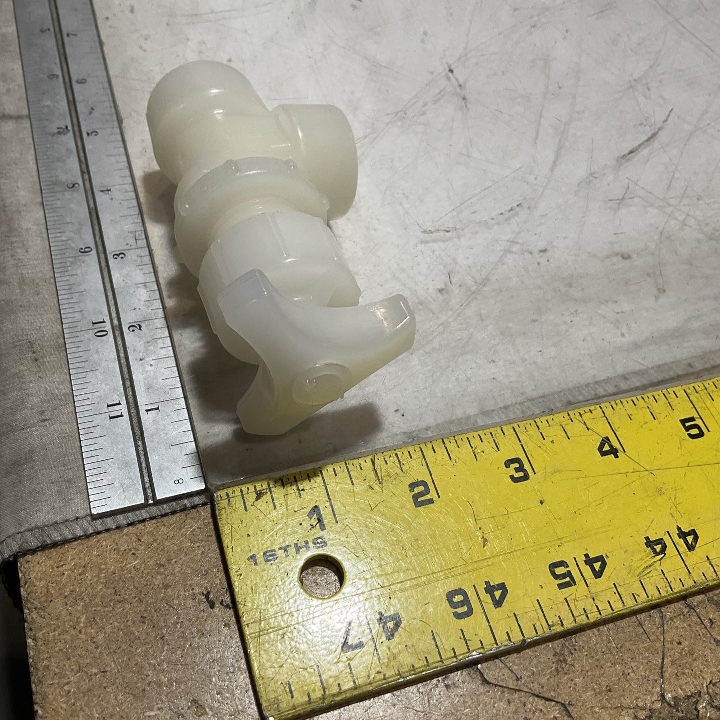 GEORGE FISCHER +GF+ 225434 - 155.522.581  WHITE  NEEDLE VALVE  PVDF  U3S