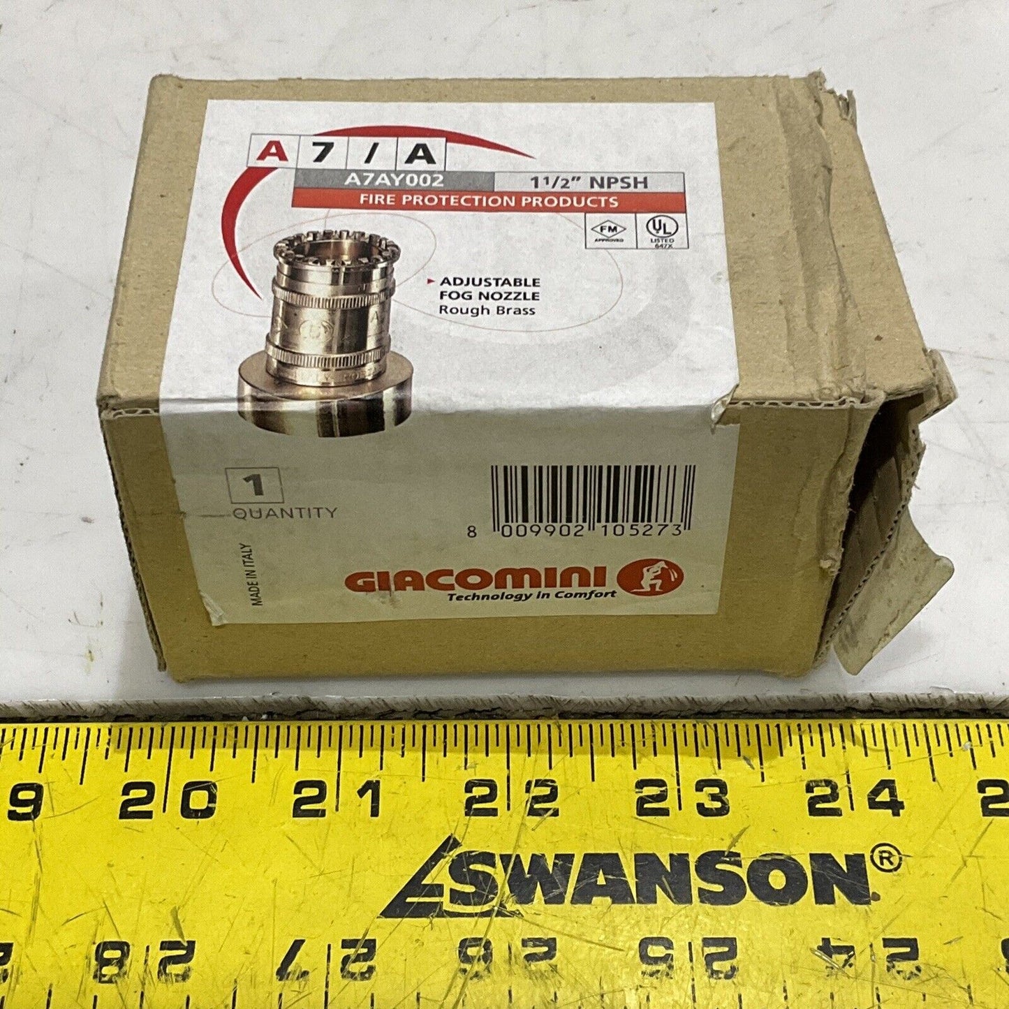 GIACOMINI A7AY002 A7/A ADJUSTABLE FOG NOZZLE 1 1/2” NPSH 373