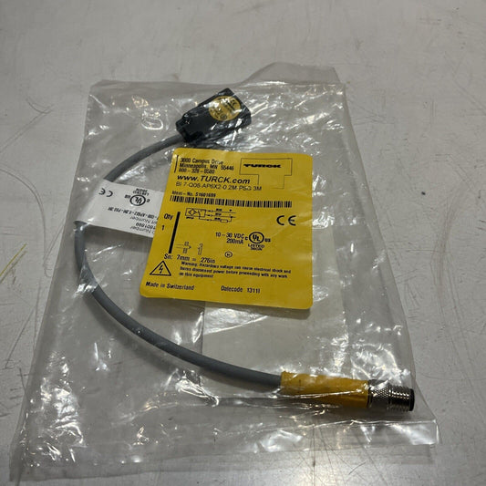 TURCK  BI7-Q08-AP6X2-0.2M-PSG3M 7MM 3 WIRE PNP PROXIMITY SENSOR U3S