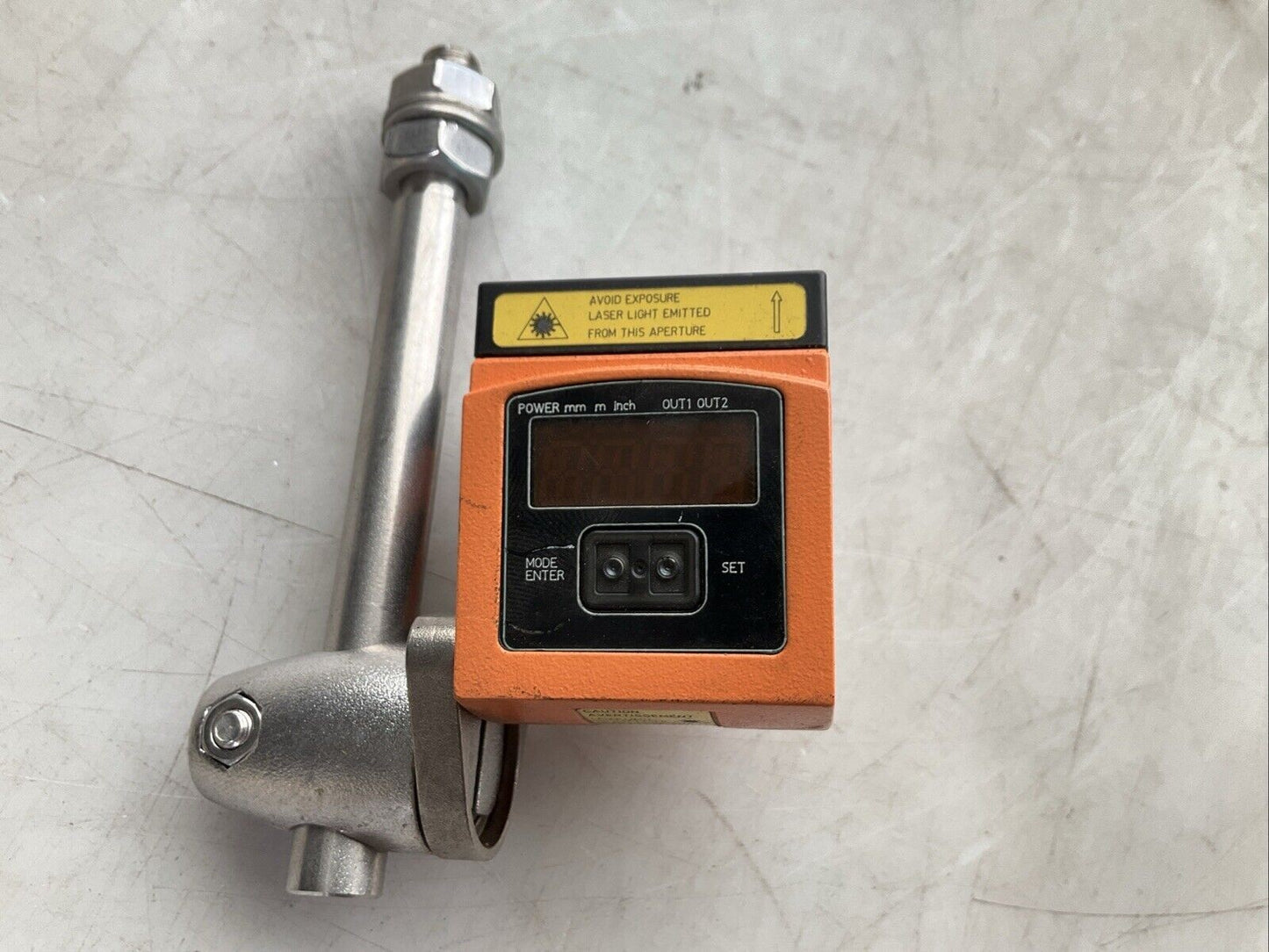IFM 01D100 01DLF3KG PHOTOELECTRIC DISTANCE SENSOR 0.2-10M 18-30VDC 200MA
