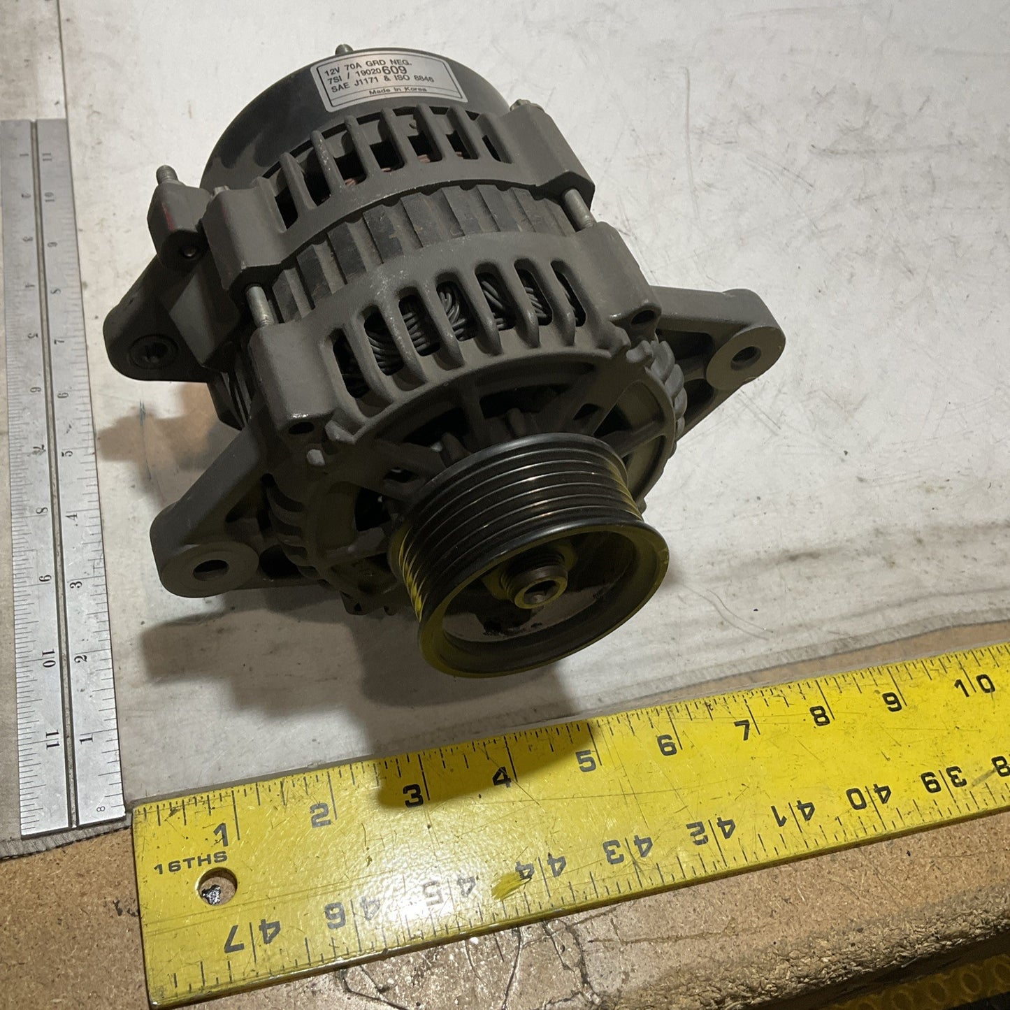 DELCO-REMY 7SI 19020609-SAEJ1171-IS08846 ALTERNATOR  U3S