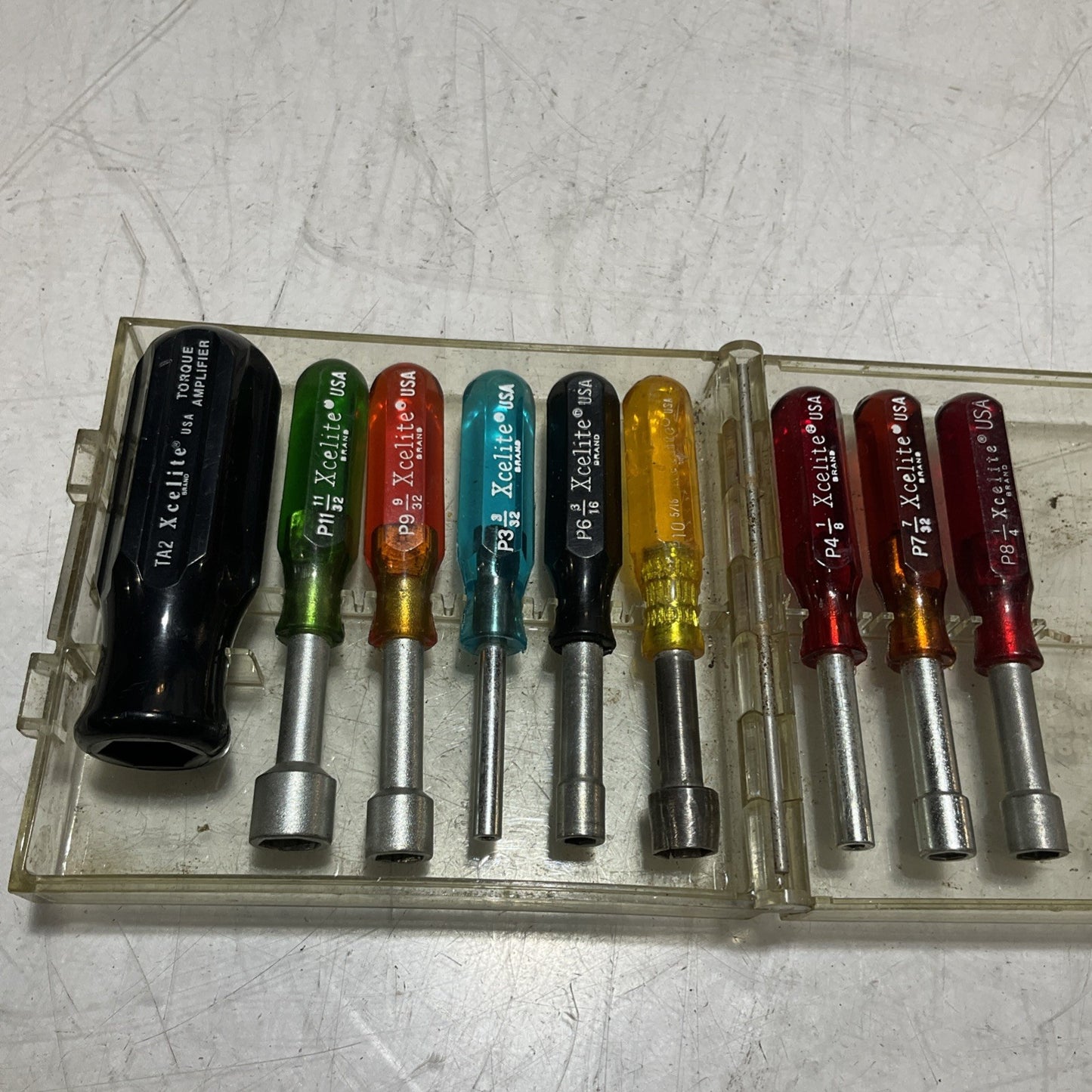 XCELITE  PS-120  NUT DRIVER  SCREWDRIVER SET LOT OF 8 U3S