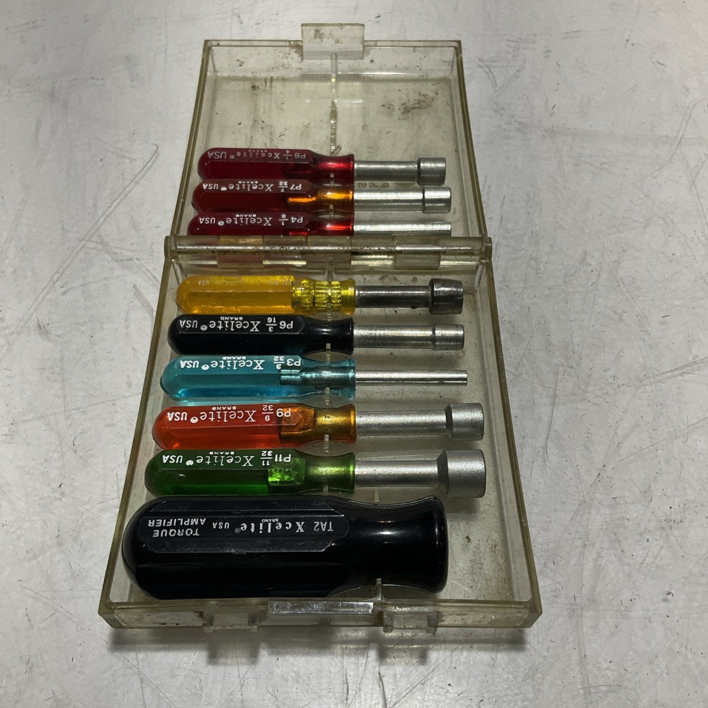 XCELITE  PS-120  NUT DRIVER  SCREWDRIVER SET LOT OF 8 U3S