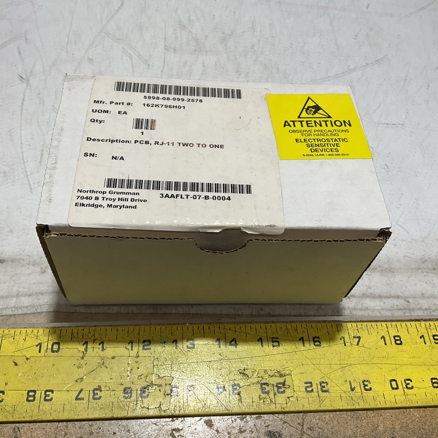 UNITED SORTATION SOLUTIONS 5555-6-3034 REV 3 RJ-11 3 PCB PORT CIRCUIT BOARD U3S