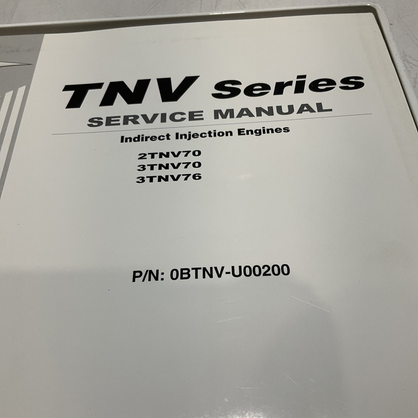 YANMAR DIESEL TNV YVTKDVD-TNV1 0BTNV-U00200 SERVICE TRAINING MANUAL DVD U3S